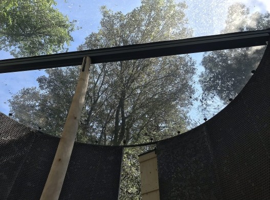 Capela de Smiljan Radic, detalhe do interior