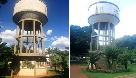 Caixa d’água da praça Doutor Boaventura, Rio Brilhante MS
