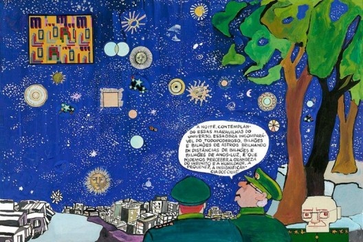 Charge de Millor Fernandes, exposição no Instituto Moreira Salles de São Paulo, 2018