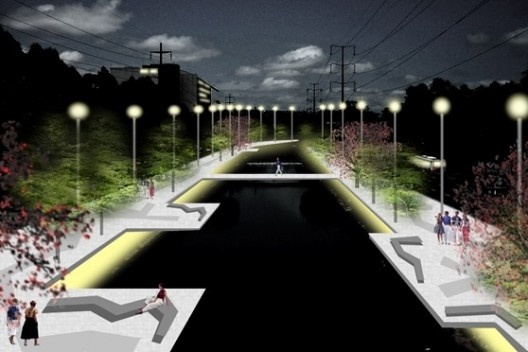 Arroio Dilúvio, Iluminação pública reforçando o caráter do novo Parque Linear, Maria Isabel Marocco Milanez.