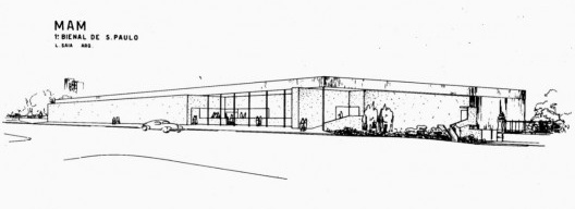 Estudo para a fachada do Pavilhão do Trianon, sem data. Arquiteto Luís Saia