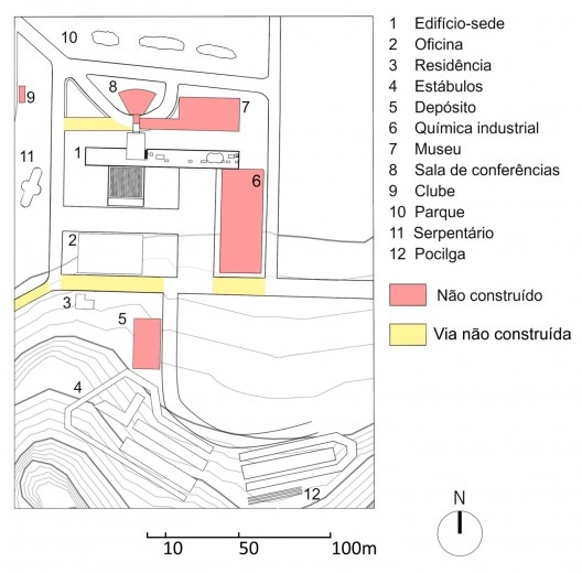 Instituto Vital Brazil, implantação, Niterói RJ, 1943. Engenheiro-arquiteto Álvaro Vital Brazil