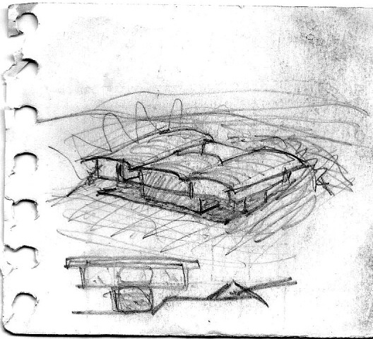 Casa 14 Bis, perspectiva. Arquiteto Pôla Pazzanese