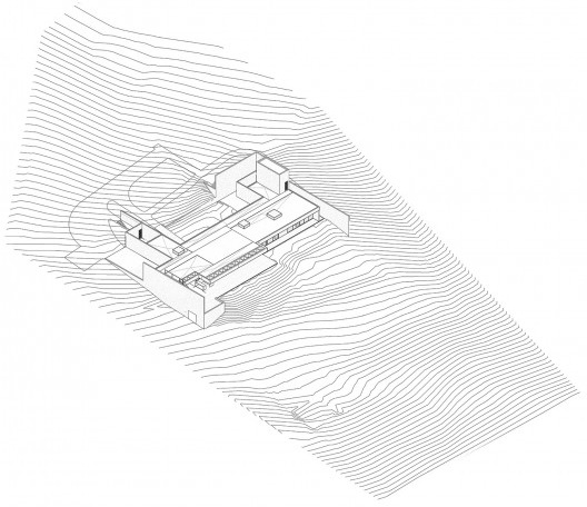 Casa Torreão, diagrama de implantação, Brasília DF, arquitetos Daniel Mangabeira, Henrique Coutinho e Matheus Seco