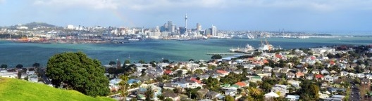 Vista a partir do Mount Victoria. Ao fundo o centro urbano, 2016