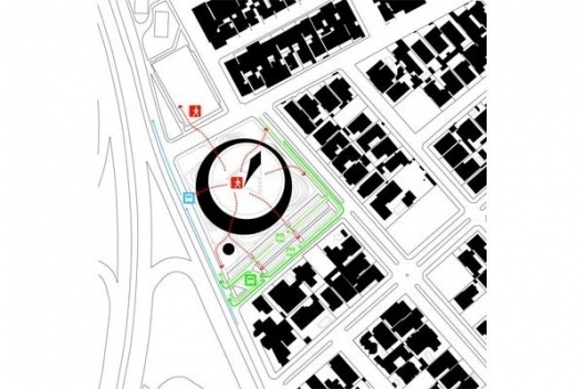 Praça do Natal, Natal RN Brasil, planta, 1° lugar Concurso Público de Arquitetura. zerOgroup, 2009