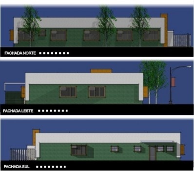 Fachadas secundárias