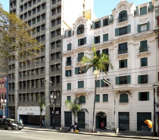 Palacete dos Artistas, inserção urbana, avenida São João