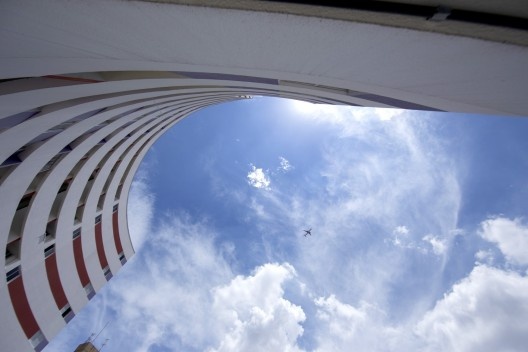 Vista dos apartamentos 1 e 4 em diante, dos 5 últimos andares