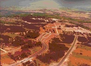 2. Panorama aéreo da Conectora 5 no início da década de 1980 Fonte: Companhia de Habitação de Curitiba (PR)