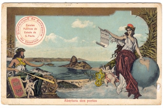 Abertura dos portos, aquarela