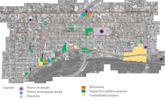 Distribuição dos equipamentos e espaços livres públicos