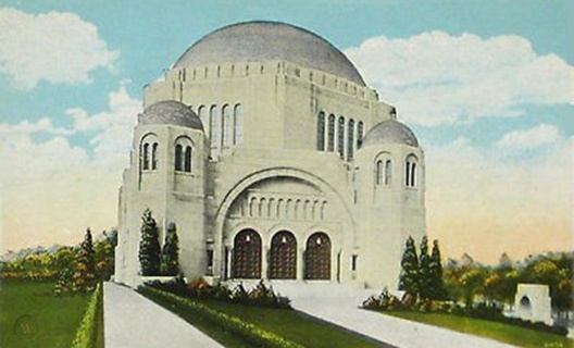 Cartão postal do Templo Tifereth Israel em Cleveland, circa 1924