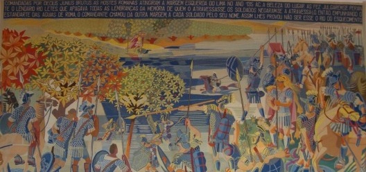 Tapeçaria de Almada Negreiro “A travessia do rio Lethes”