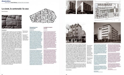 Seção Domèstica da revista espanhola Quaderns d´Arquitectura i Urbanisme, n. 255, p. 56-69, jul./ago./set. 2007