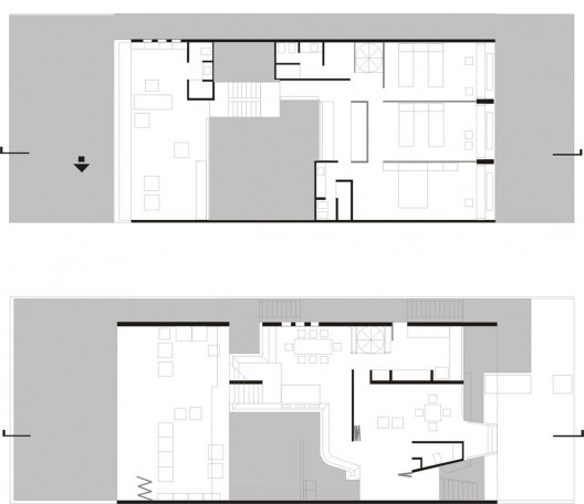 Rodrigo Lefèvre, Sérgio Ferro, Casa Hoeládio Capisano. Desenhos refeitos a partir da publicação na revista Acrópole julho 1965