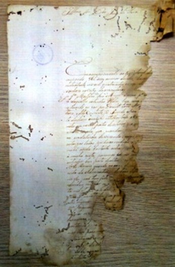Fotos dos documentos descobertos no arquivo público de São Paulo 1813-1826