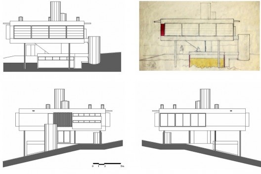Residência do arquiteto, elevações. Arquiteto Carlos Millan