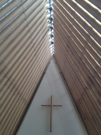 Cardboard Cathedral, do arquiteto Shigeru Ban