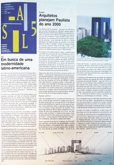 Revista Projeto 148, de dezembro de 1991, com crônica de divulgação do V SAL