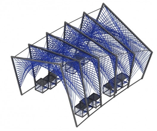 Mobiliário Trançado, tema “sombra”, grupo Quasares