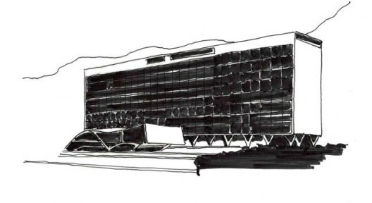 Hospital Sul América, no Rio de Janeiro de 1952. Arq.Oscar Niemeyer.