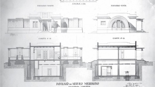 Pavilhão do Serviço Meridiano, projeto original, 1930