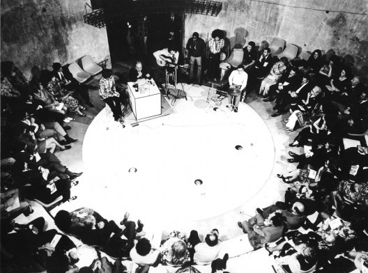 Inauguração do Teatro Paiol com Vinicius de Moraes, 1972