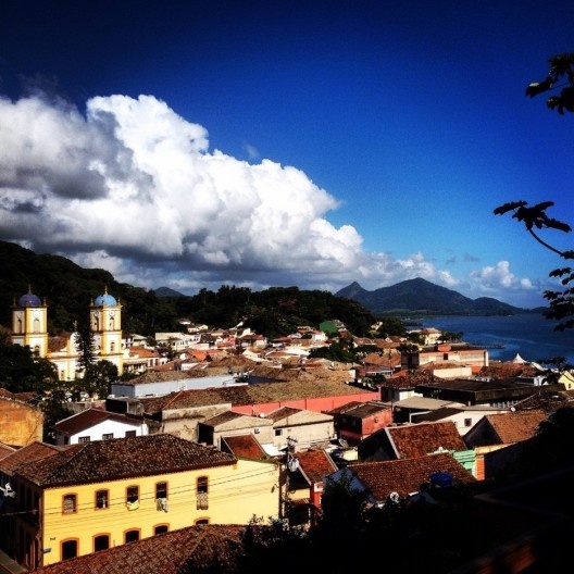 Panorama de São Francisco do Sul e baía da Babitonga, junho de 2017