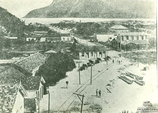 Esquina da rua Francisco Otaviano, em 26 ago. 1908