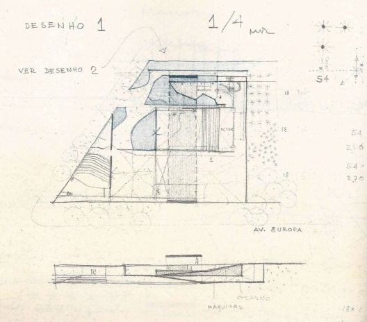 MUBE. Croquis de estudo, 1986