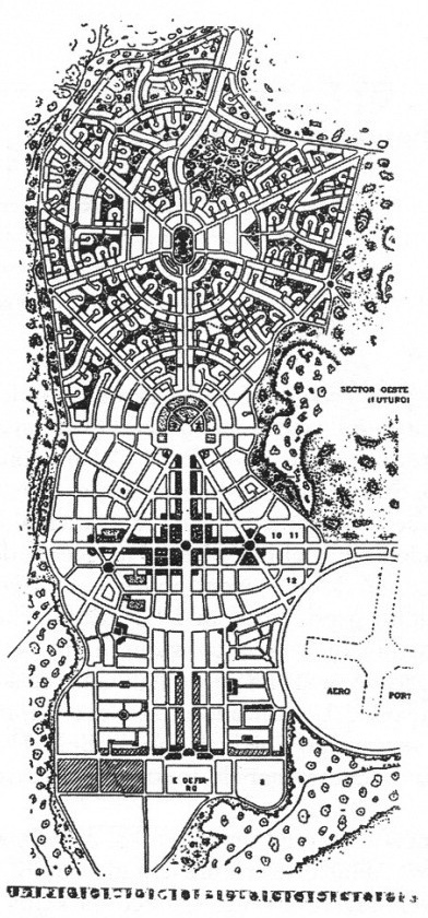 O plano definitivo do núcleo inicial de Goiânia GO, com a proposta de Armando de Godoy para o Setor Sul, de 1938