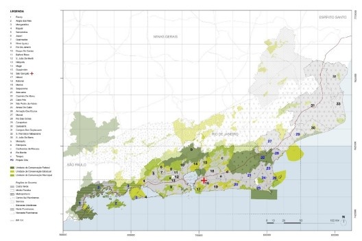 Mapa dos municípios costeiros do Rio de Janeiro