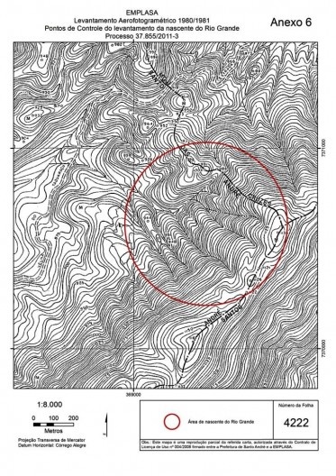 Área de nascente do rio Grande, 1980/1981