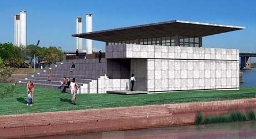 Memorial da Ponte, Porto Alegre. Perspectiva do conjunto