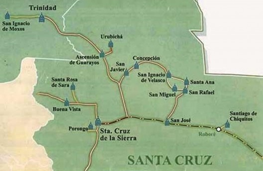 Mapa de Santa Cruz de la Sierra