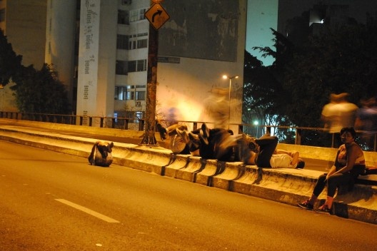 Elevado Costa e Silva, o Minhocão, área central de São Paulo