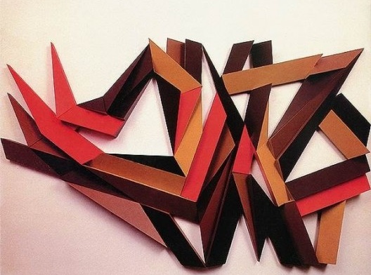 Emanoel Araujo, Movimento Dançante, 1987. Madeira policromada