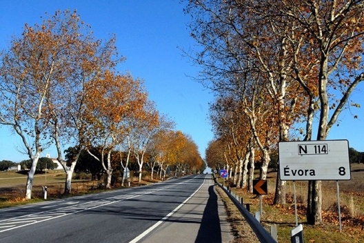 Estrada de acesso à cidade de Évora