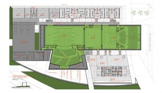 Planta segundo pavimento-foyer-palcos-platéias-apoios