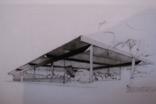 Escola Urbana, projetada por Richard Neutra durante o período em que foi consultor do Committee on Design of Public Works