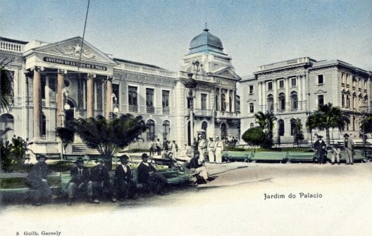 Pátio do Colégio, cartão postal do início do século 20