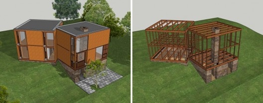 (Re)construção da Casa Fisher, Louis Kahn, Hatboro, Pennsylvania, EUA.