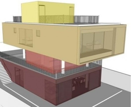 Casa em Pinheiros, composição volumétrica, São Paulo, 2007-2009, Una Arquitetos