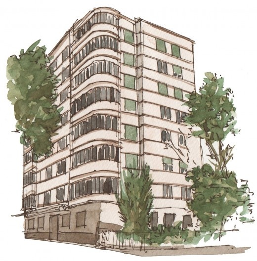 Parque Buenos Aires, Rua Piauí 752, esquina com a Avenida Angélica