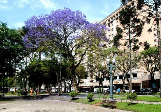 Área calma e espaço para pedestres