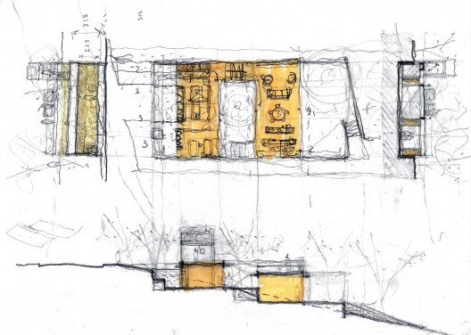 Casa APF, croquis, Bragança Paulista SP Brasil, 2021. Arquiteto Carlos Ferrata