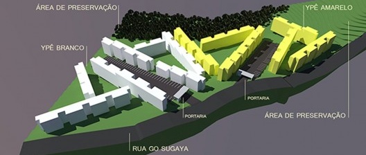 Maquete eletrônica do Conjunto Ypês, apresentada às famílias ao ser formado o grupo