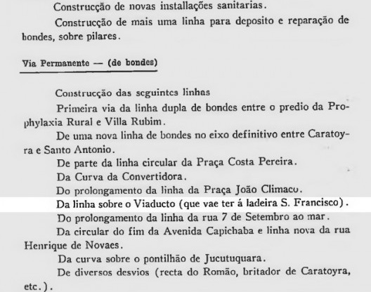 Trecho da mensagem do Governo Florentino Avidos, de 1927, p. 62