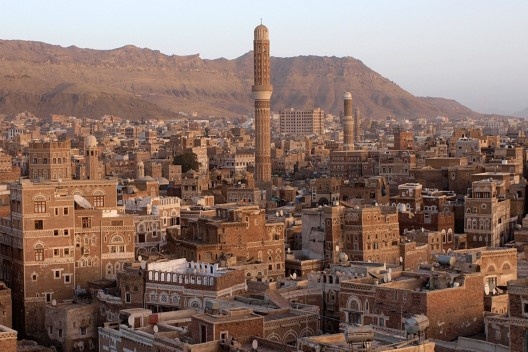 A cidade de Sanaa, Iêmen